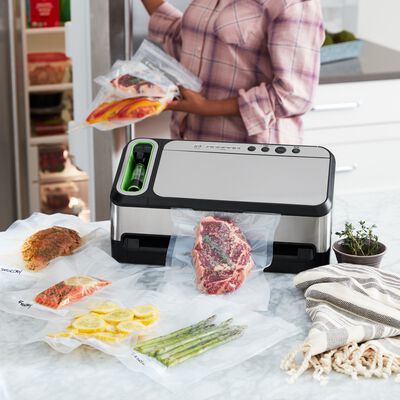  FoodSaver 4800 Series Vacuum Sealer Machine, 2-in-1 Automatic  Vacuum Sealing System with Handheld Vacuum Sealer plus Starter Kit, v4840:  Home & Kitchen